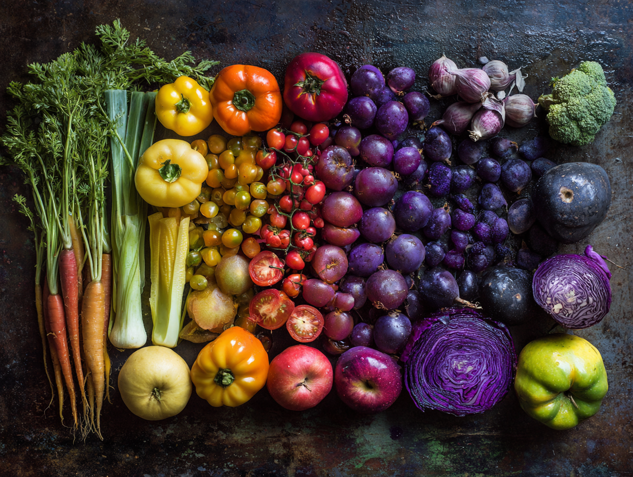 Friss zöldségek és gyümölcsök